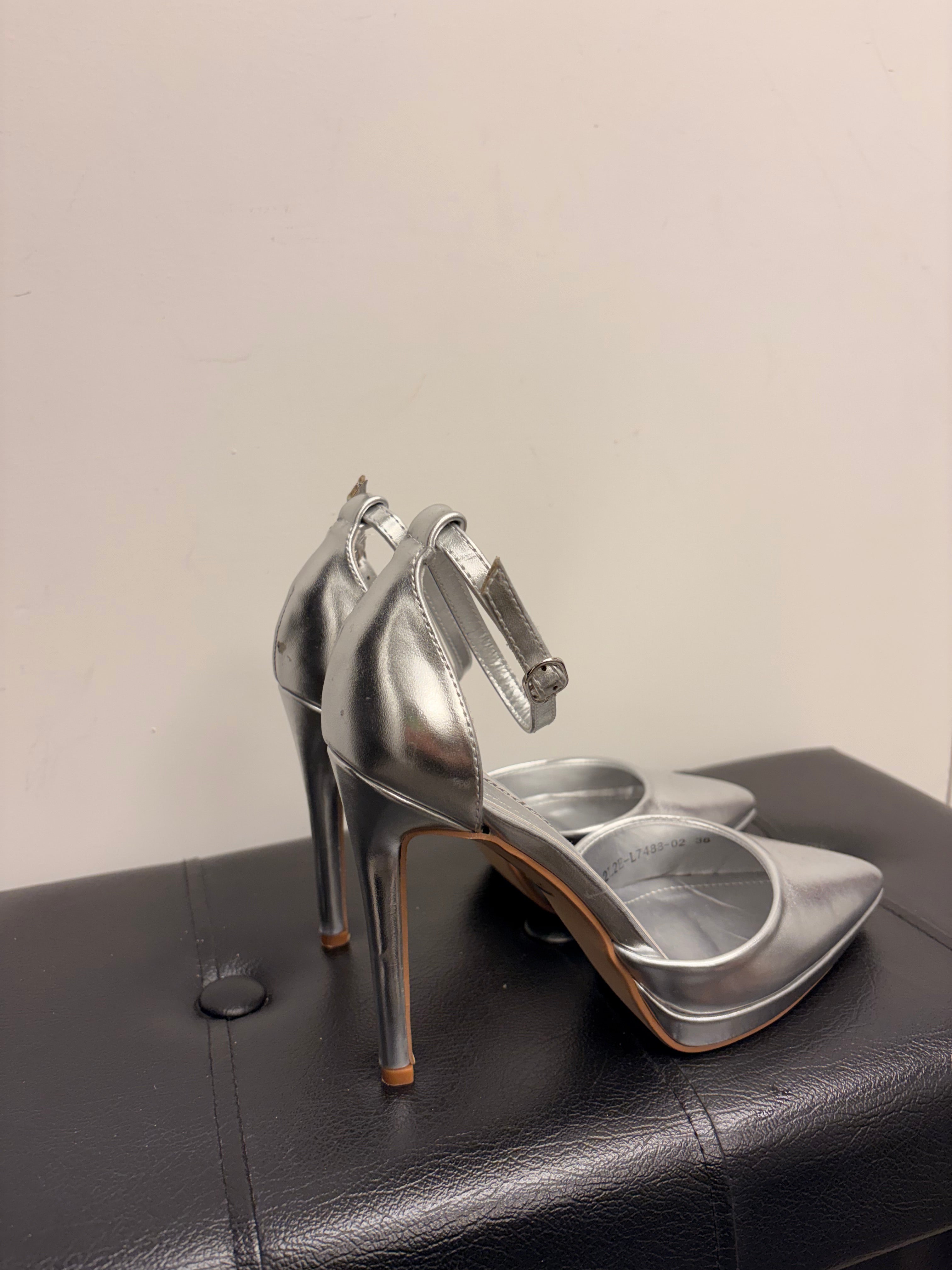 Tacco argento platform